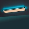 Leuchten Direkt MARIO Deckenleuchte LED Schwarz, 1-flammig, Fernbedienung, Farbwechsler