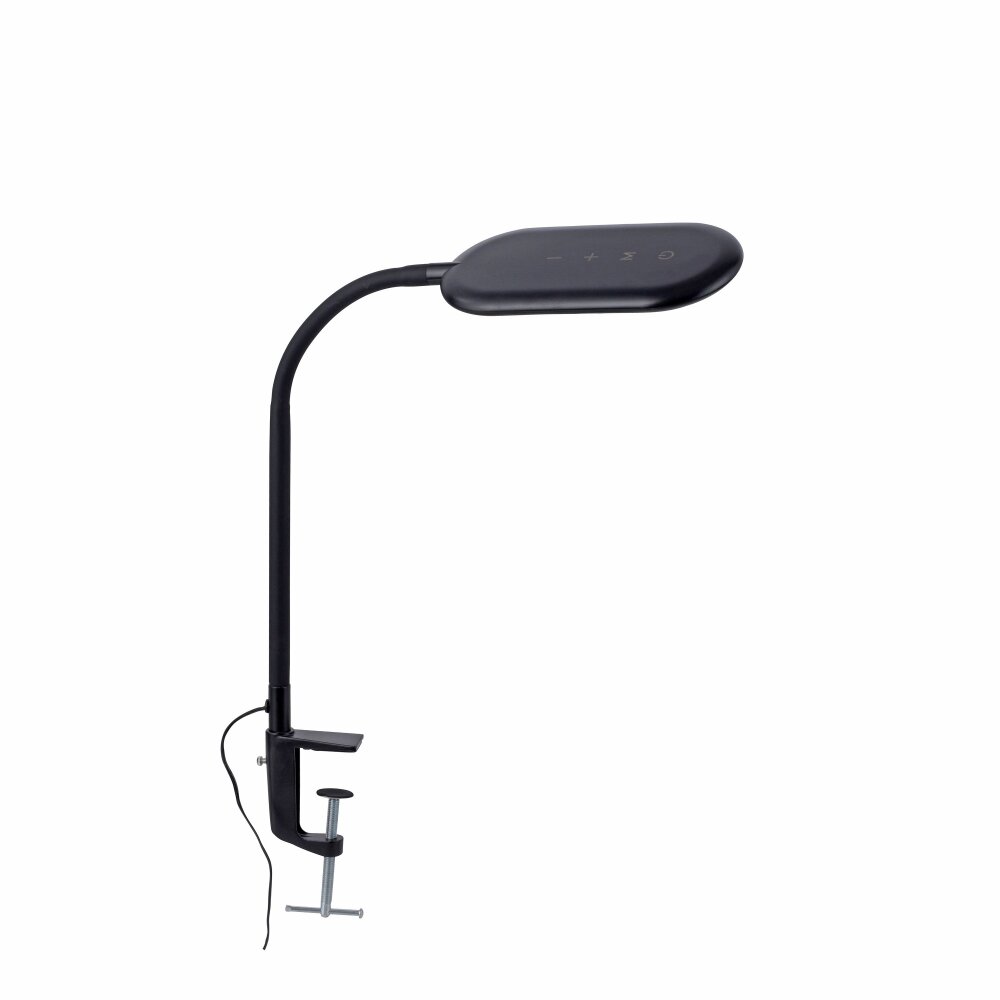 Leuchten Direkt KELLY Klemmleuchte LED Schwarz, 1-flammig main product photo