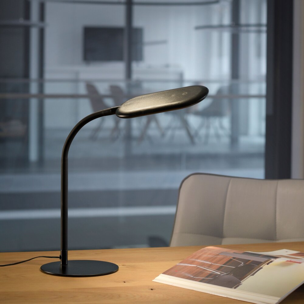 Leuchten Direkt KELLY Tischleuchte LED Schwarz, 1-flammig main product photo