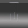 Leuchten Direkt BRUNO Pendelleuchte LED Aluminium, 3-flammig