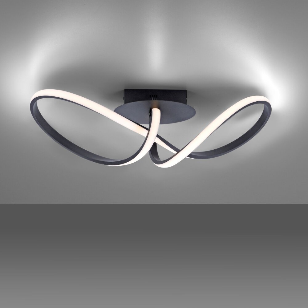 Leuchten Direkt MARIA Deckenleuchte LED Schwarz, 1-flammig main product photo