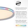 Leuchten Direkt GALACTICA Deckenleuchte LED Weiß, 1-flammig, Fernbedienung, Farbwechsler