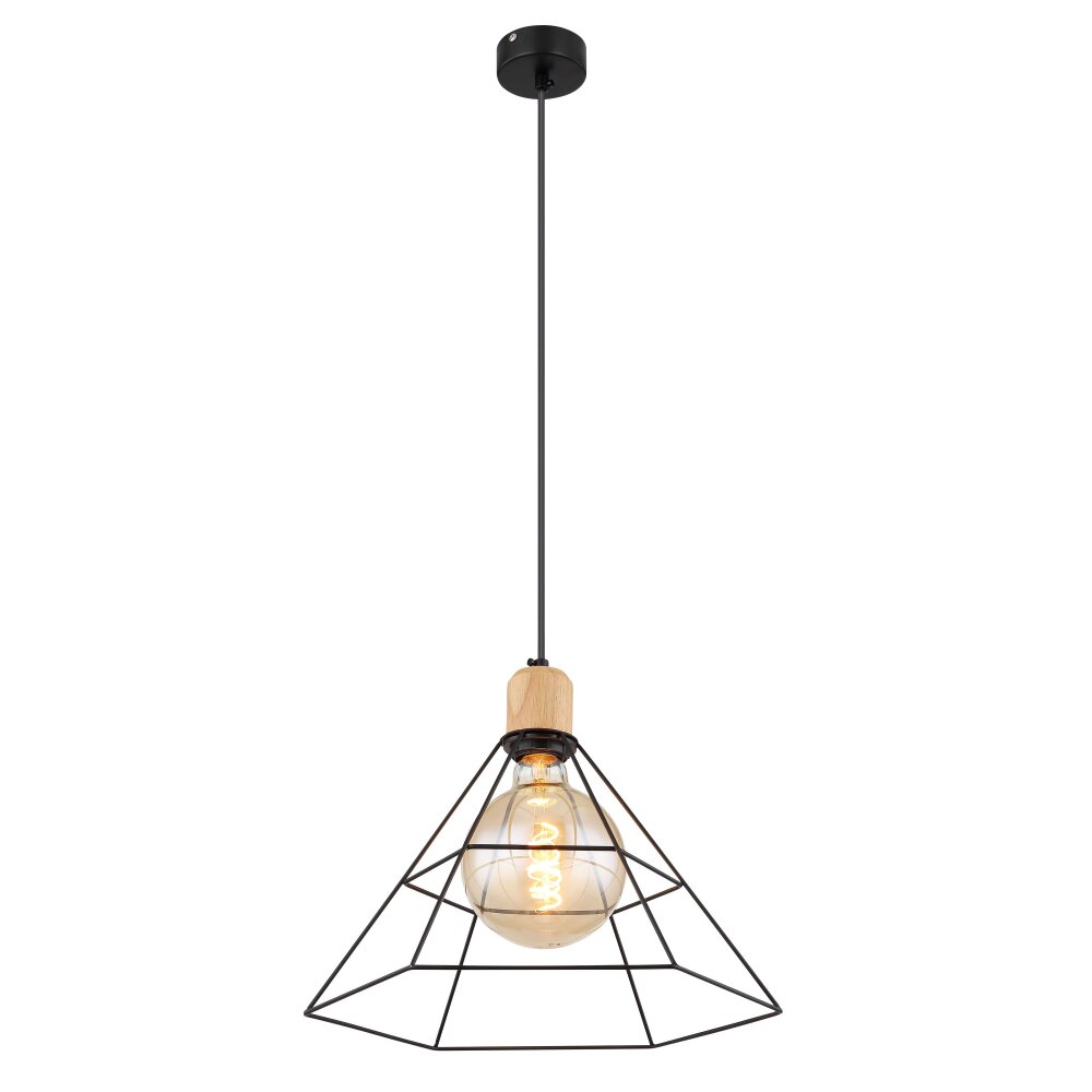 Globo HELENE Hängeleuchte Schwarz, 1-flammig main product photo