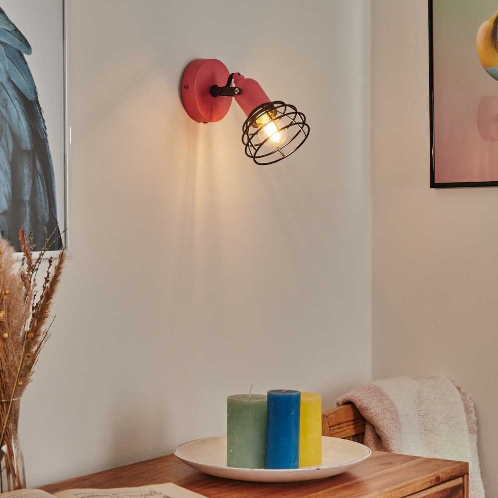 Builako Wandleuchte Pink, Schwarz, 1-flammig main product photo
