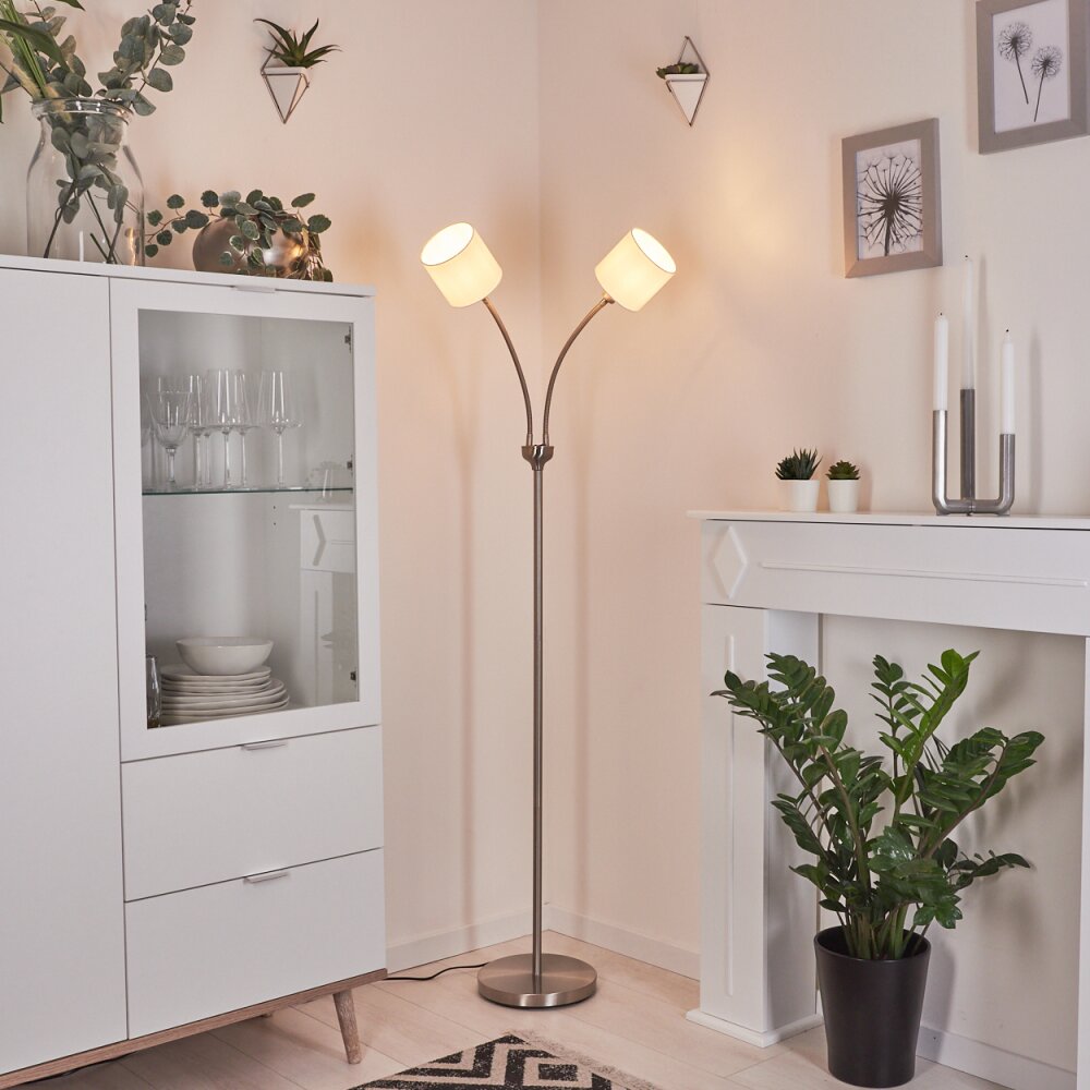 Alsen Stehleuchte Nickel-Matt, 2-flammig main product photo