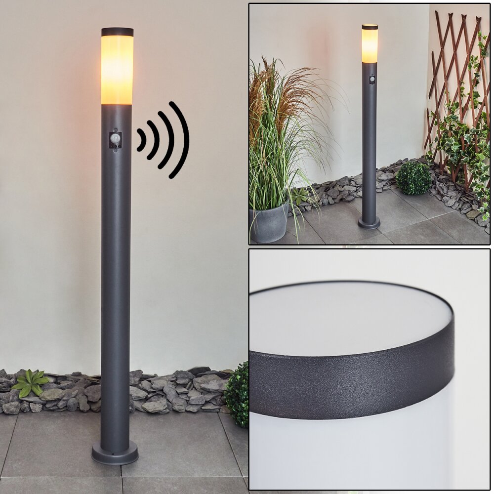 Gaborone Wegeleuchte Anthrazit, 1-flammig, Bewegungsmelder main product photo