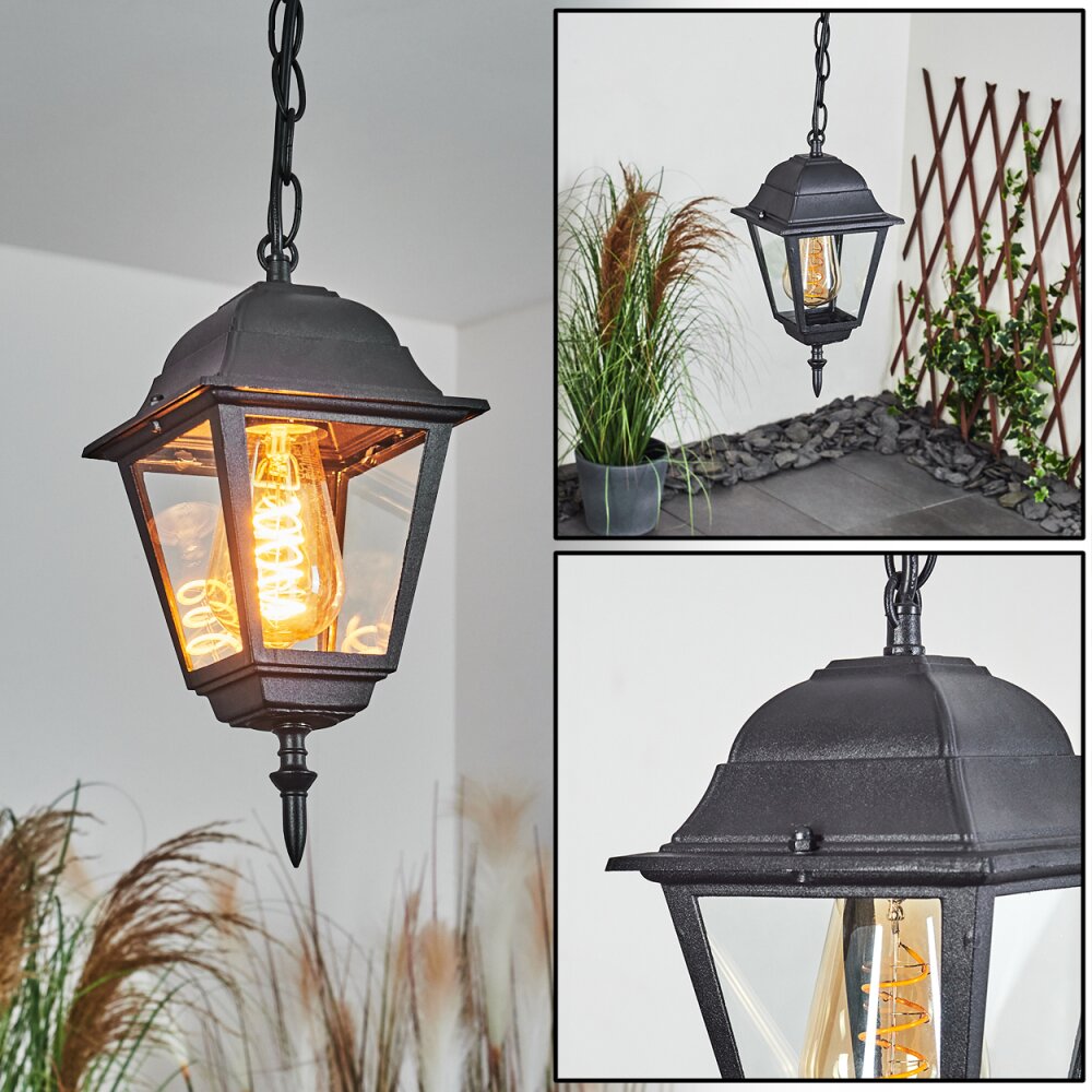 Naofe Außenhängeleuchte Schwarz, 1-flammig main product photo