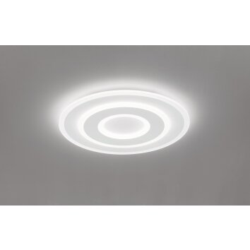 Fischer & Honsel Bolia Deckenleuchte LED Weiß, 1-flammig, Fernbedienung