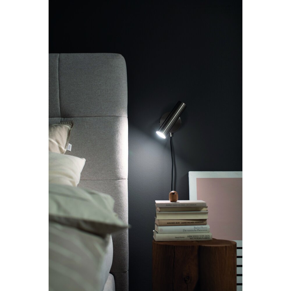 SCHÖNER WOHNEN-Kollektion Stina Wandleuchte LED Nickel-Matt, 1-flammig main product photo