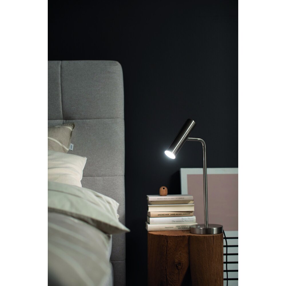 SCHÖNER WOHNEN-Kollektion Stina Tischleuchte LED Nickel-Matt, 1-flammig main product photo
