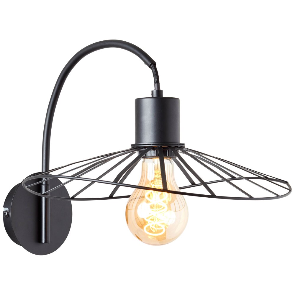 Brilliant Leuchten Leika Wandleuchte Schwarz, 1-flammig main product photo
