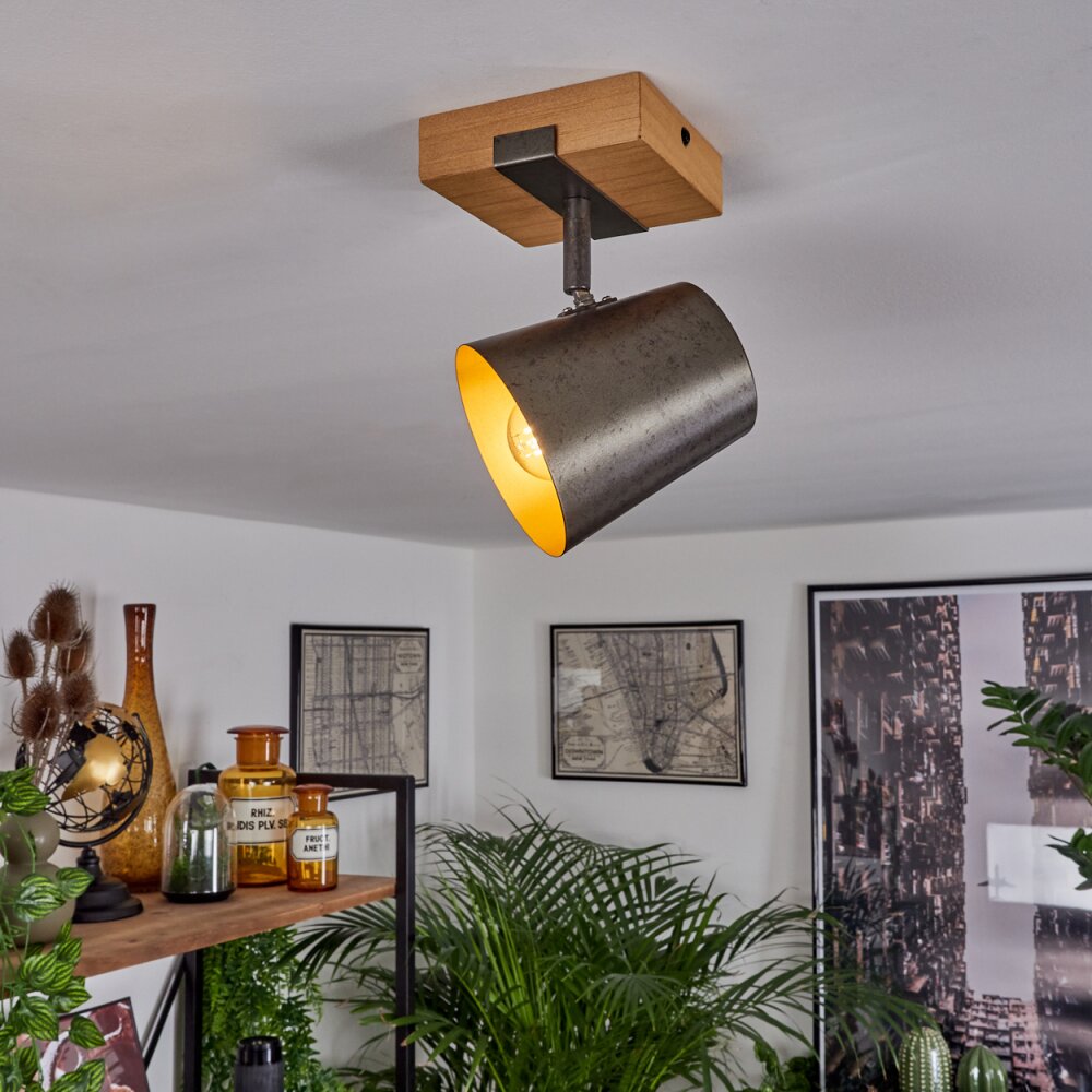 Gressot Deckenleuchte Naturfarben, Nickel-Matt, 1-flammig main product photo