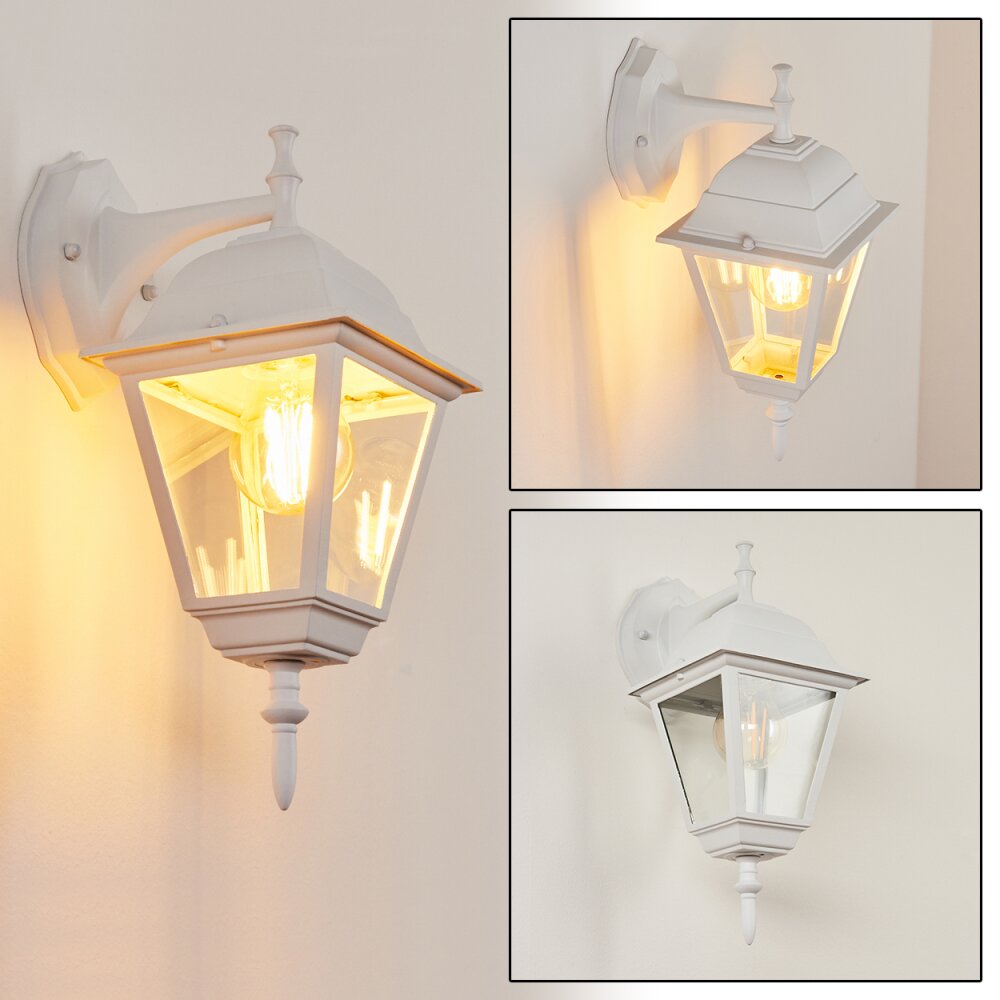 Naofe Außenwandleuchte Weiß, 1-flammig main product photo