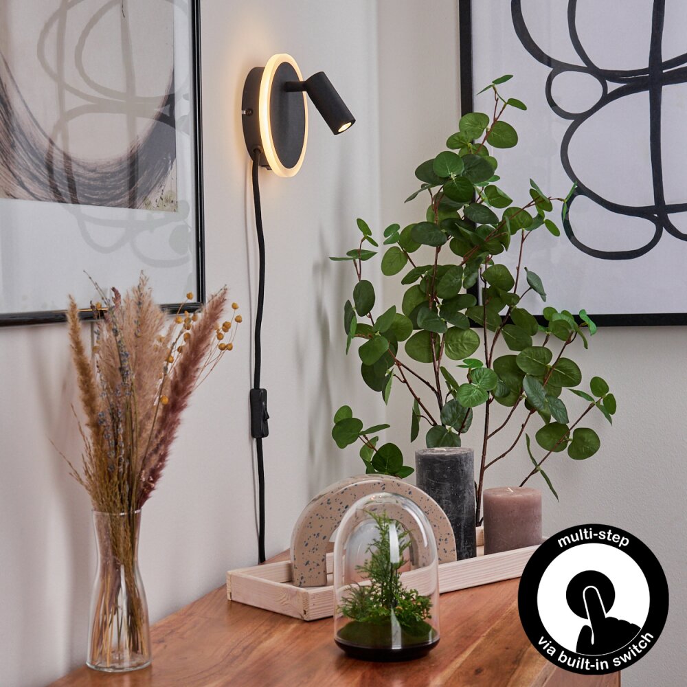 Viata Wandleuchte LED Schwarz, Weiß, 2-flammig main product photo