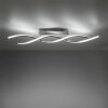 Leuchten Direkt LOLAsmart-SWING Deckenleuchte LED Stahl gebürstet, 2-flammig, Fernbedienung, Farbwechsler
