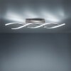 Leuchten Direkt LOLAsmart-SWING Deckenleuchte LED Stahl gebürstet, 2-flammig, Fernbedienung, Farbwechsler