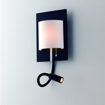 Luce Design Pop Wandleuchte LED Schwarz, 2-flammig