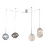 Luce Design Greenwich Pendelleuchte Chrom, 4-flammig