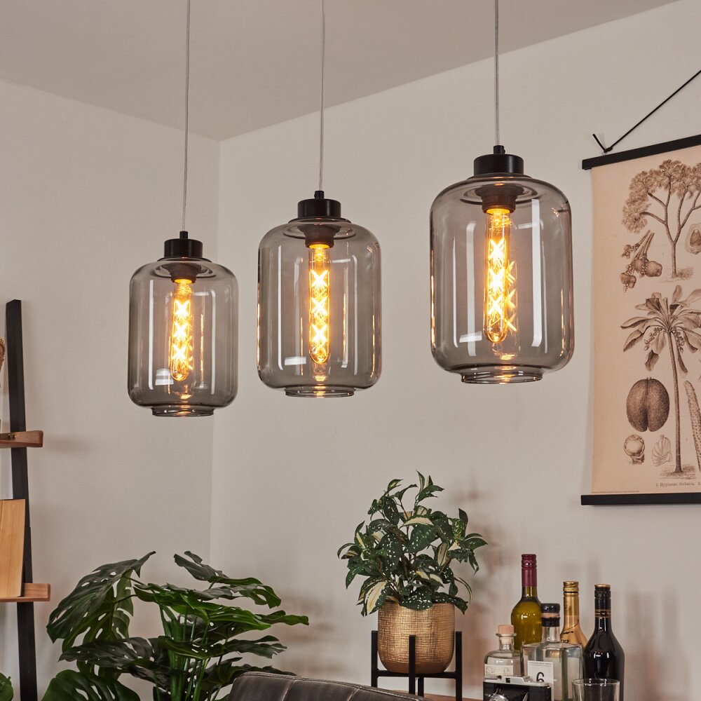 Chiedent Pendelleuchte Schwarz, 3-flammig main product photo