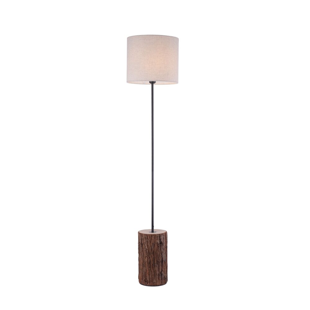 Leuchten Direkt BARK Stehleuchte Naturfarben, Schwarz, 1-flammig main product photo