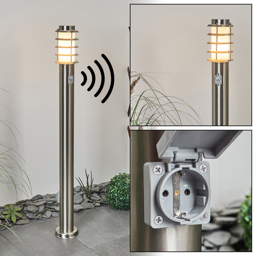 Tunes Wegeleuchte Nickel-Matt, 1-flammig, Bewegungsmelder main product photo