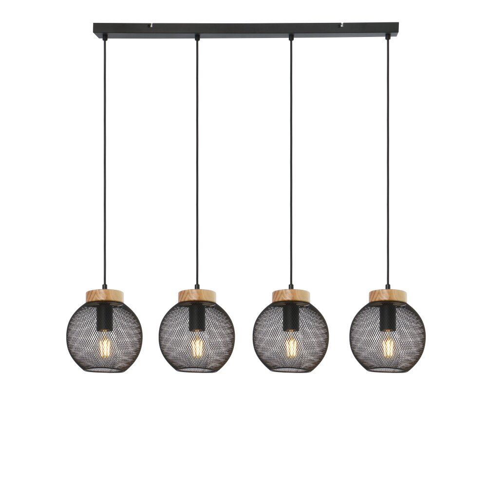 Globo PABLO Hängeleuchte Schwarz, 4-flammig main product photo