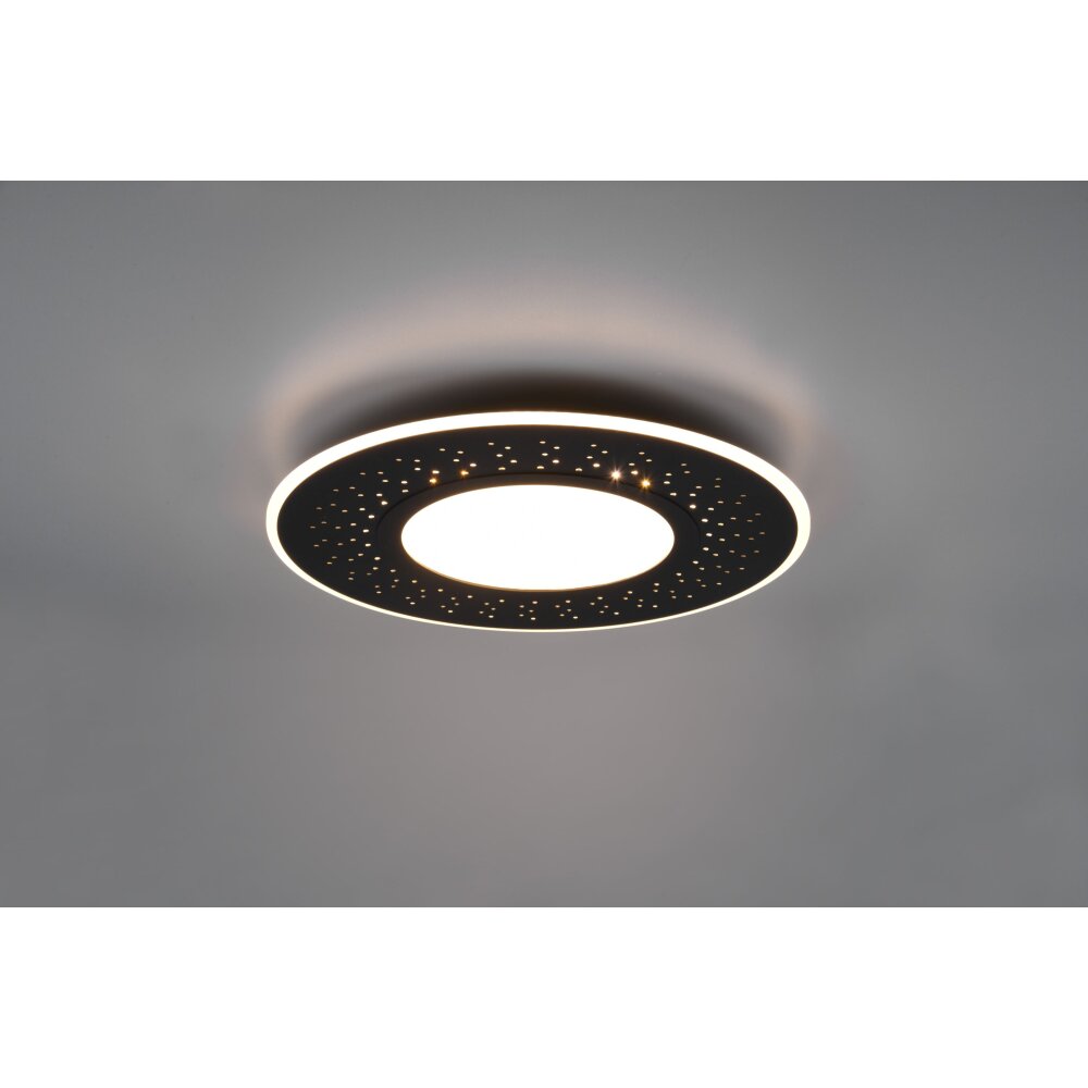 Trio Leuchten Verus Deckenleuchte LED Schwarz, 1-flammig, Fernbedienung main product photo
