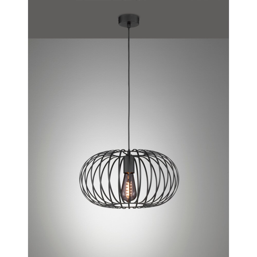 Fischer & Honsel Mocca Hängeleuchte Schwarz, 1-flammig main product photo