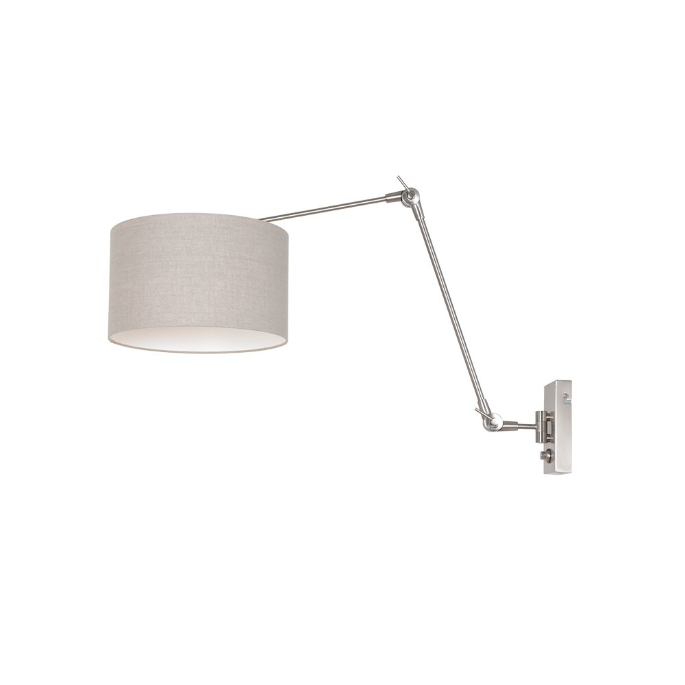 Steinhauer Prestige Chic Wandleuchte Stahl gebürstet, 1-flammig main product photo