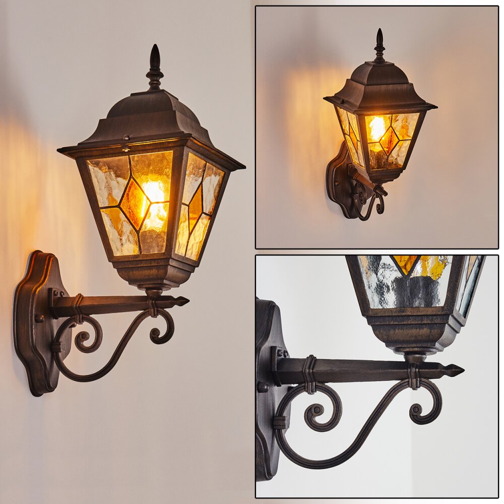 Chatelain Außenwandleuchte Kupferfarben, Schwarz, 1-flammig main product photo