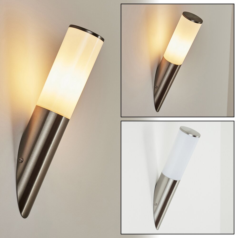 Caserta Außenwandleuchte Nickel-Matt, 1-flammig main product photo