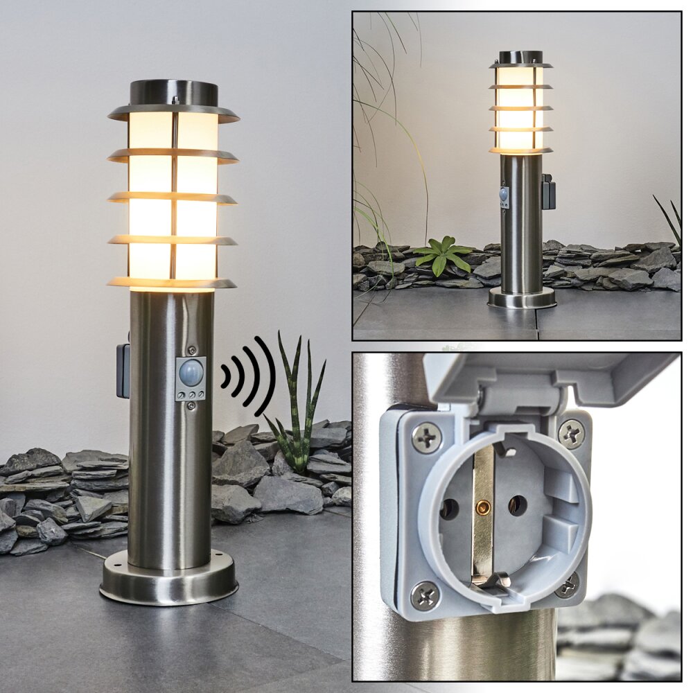 Tunes Wegeleuchte Nickel-Matt, 1-flammig, Bewegungsmelder main product photo