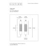 Lucide CALIXT Wandleuchte Schwarz, 1-flammig