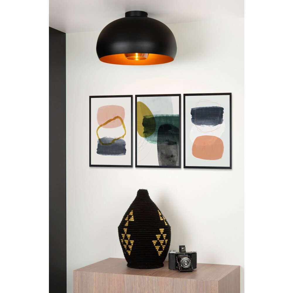 Lucide SHARAN Deckenleuchte Schwarz, 1-flammig main product photo