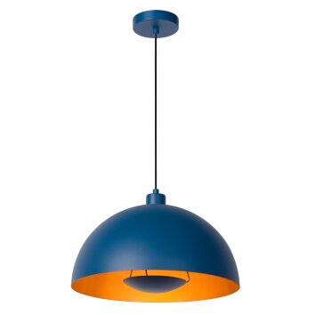 Lucide SIEMON Pendelleuchte Blau, 1-flammig