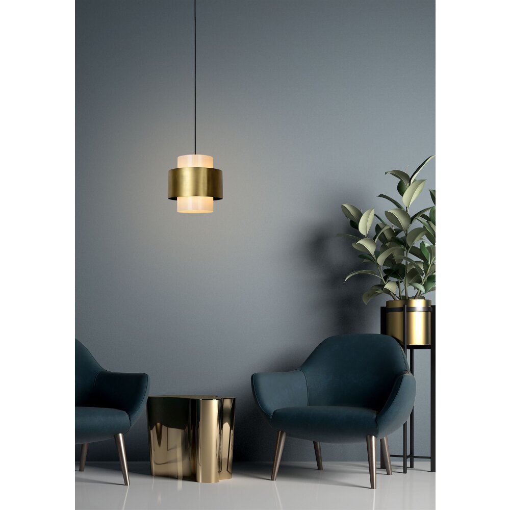 Lucide FIRMIN Pendelleuchte Messing, 1-flammig main product photo