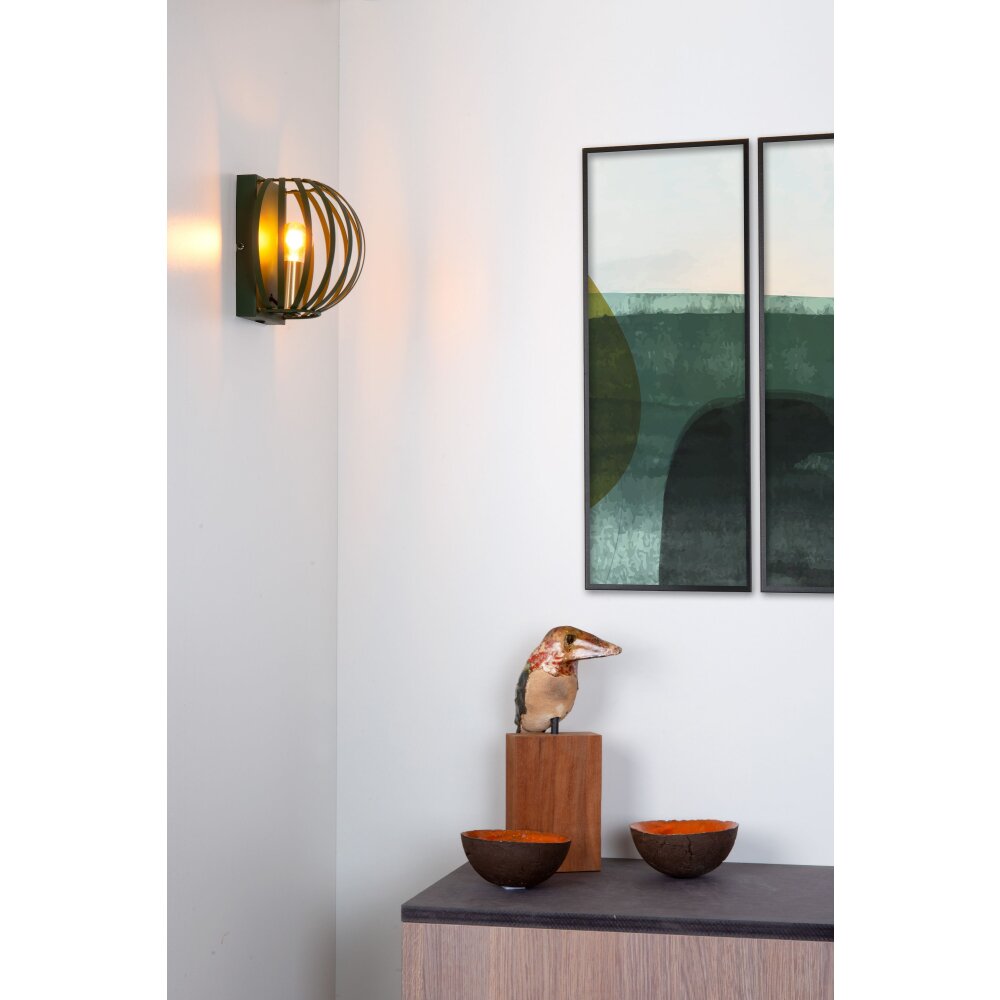 Lucide MANUELA Wandleuchte Grün, 1-flammig main product photo