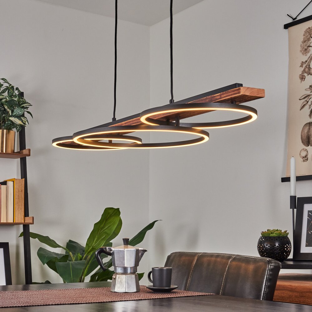 Pompu Pendelleuchte LED Braun, Schwarz, 3-flammig main product photo