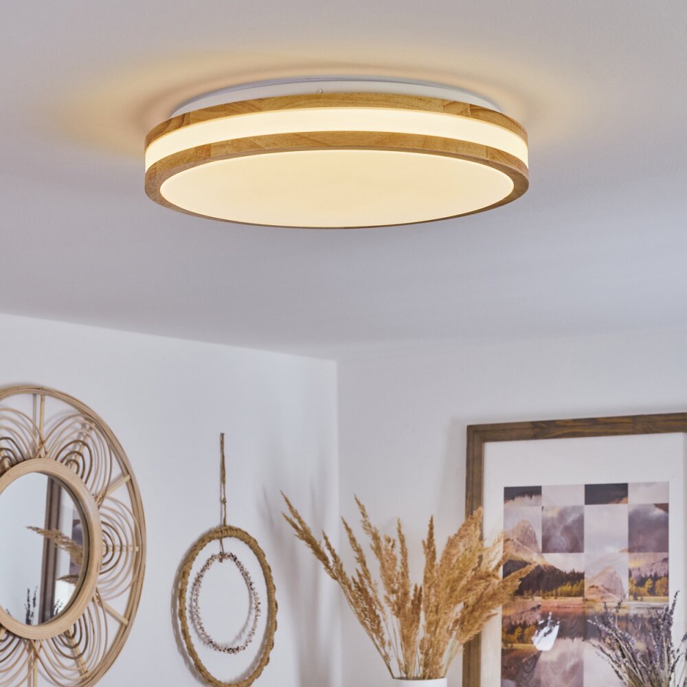 Zurzach Deckenleuchte LED Naturfarben, Weiß, 1-flammig main product photo