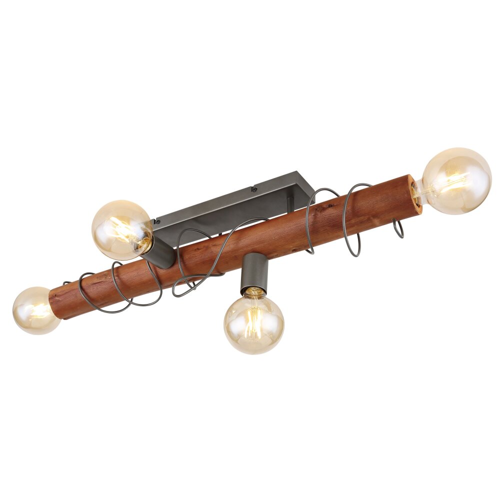 Globo ALICE Deckenleuchte Schwarz, 4-flammig main product photo