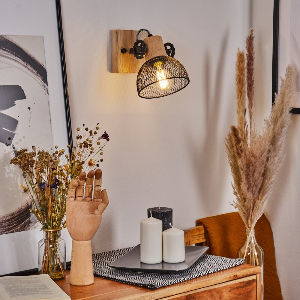 Orny Deckenleuchte Naturfarben, Schwarz, 1-flammig main product photo