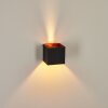 Badajoz   Wandleuchte Kupferfarben, Schwarz, 1-flammig