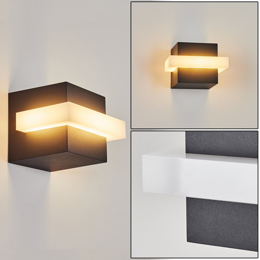 Lisalara Außenwandleuchte LED Anthrazit, Weiß, 1-flammig main product photo