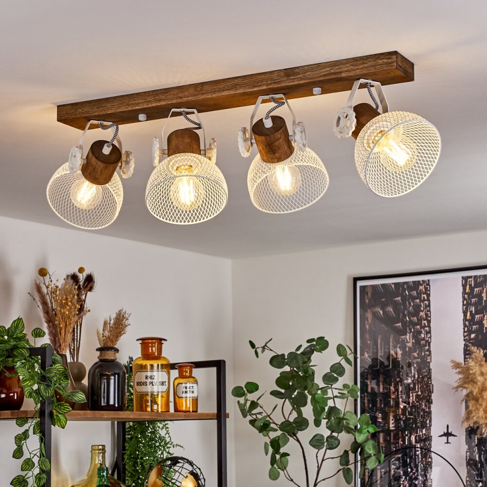 Orny Deckenleuchte Braun, Weiß, 4-flammig main product photo