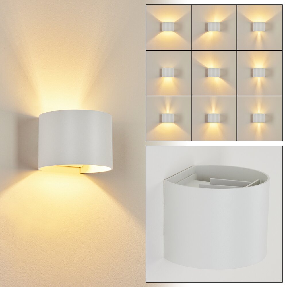 Badajoz Wandleuchte Weiß, 1-flammig main product photo