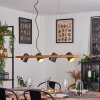 Gressot Pendelleuchte Antik, Naturfarben, Nickel-Matt, 4-flammig