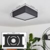 Netstal Deckenleuchte LED Anthrazit, 1-flammig