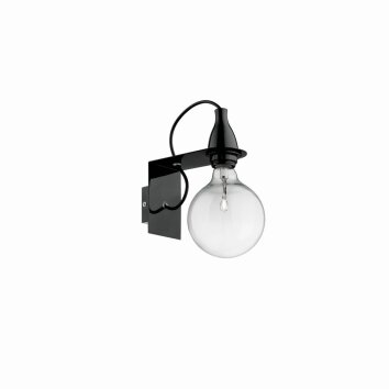 Ideal Lux MINIMAL Wandleuchte Schwarz, 1-flammig