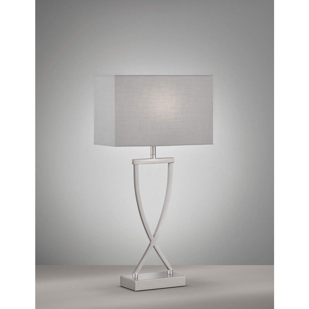 Fischer & Honsel Anni Tischleuchte Nickel-Matt, 1-flammig main product photo