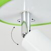 Cabri  Deckenleuchte LED Chrom, Grün, Weiß, 1-flammig